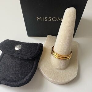 Missoma Stacking Ring, 18K Gold Vermeil, Size 9